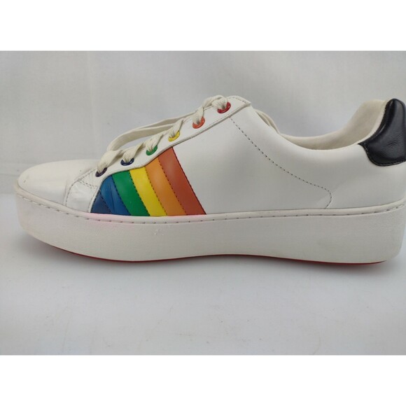 MICHAEL Michael Kors Poppy Lace Up Rainbow Sneakers 9.5 M - Picture 7 of 12